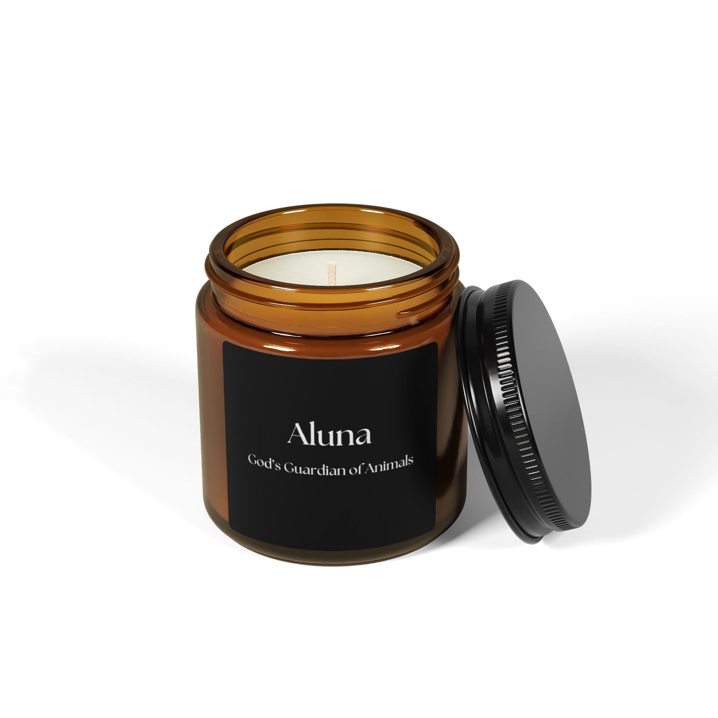 Aluna Scented Soy Candle — Amber Jar Aromatherapy Candle (Multi-Size)