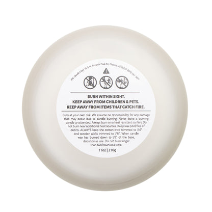 Amar's Frosted Glass Candle