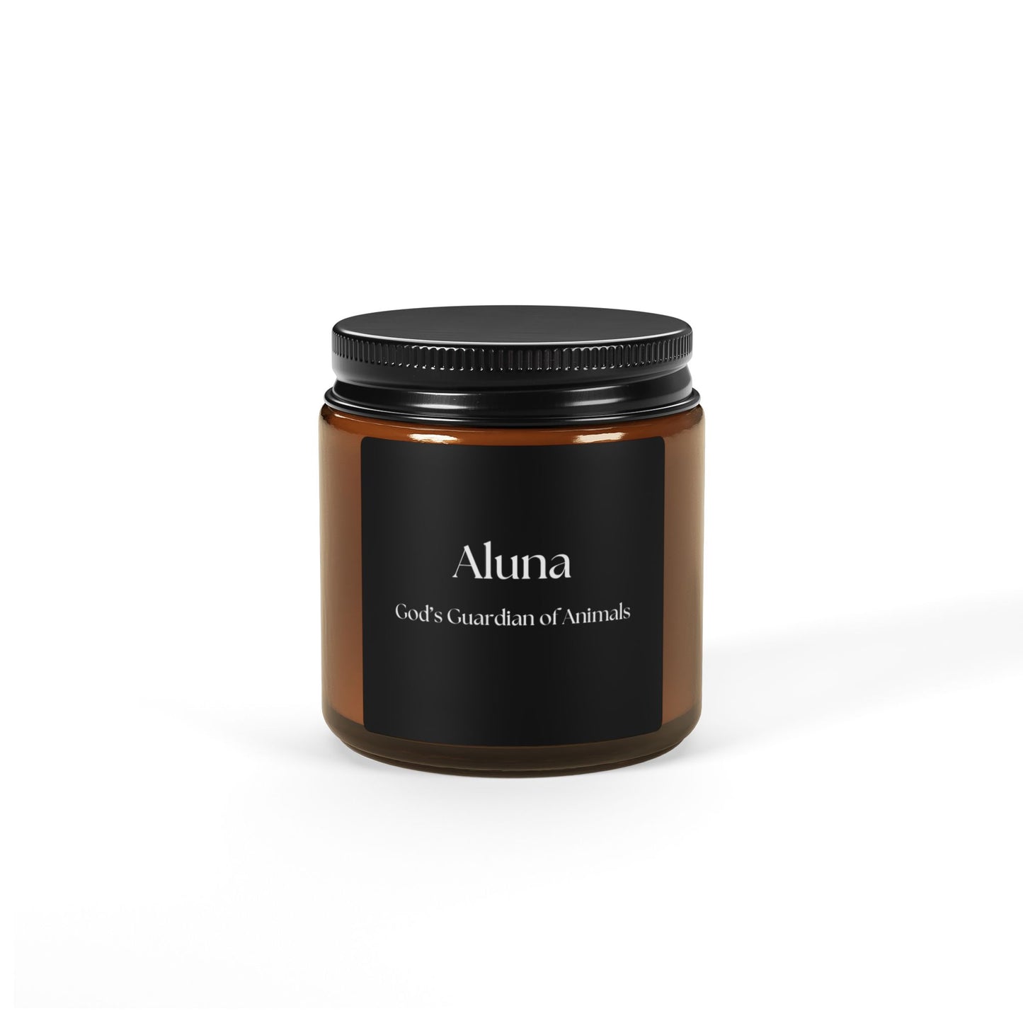Aluna Scented Soy Candle — Amber Jar Aromatherapy Candle (Multi-Size)